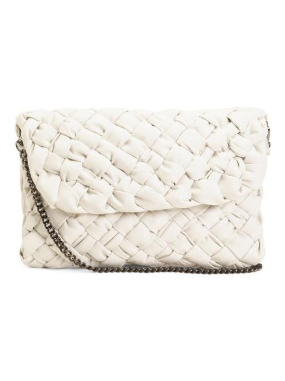 FALOR Made In Italy Leather Woven Crossbody